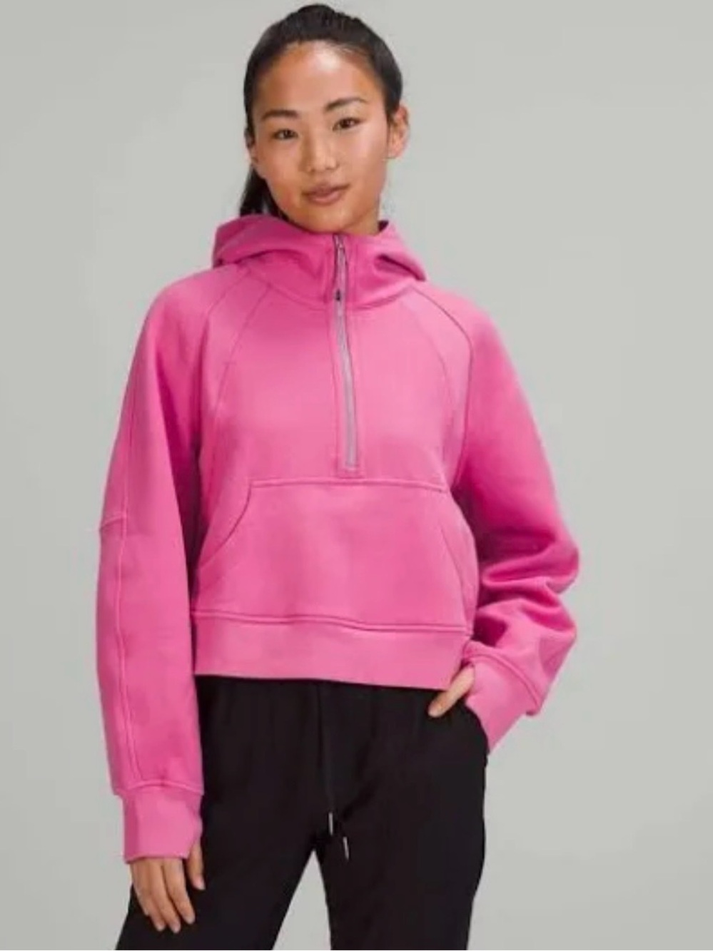 Lululemon Pink Blossom Scuba Half Zip Size XS/S